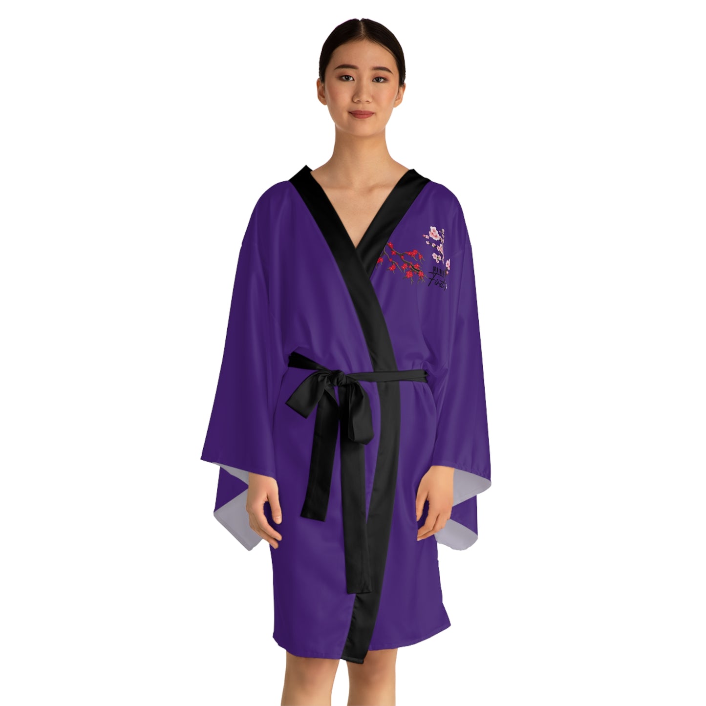 "All We Need Is Trust" Long Sleeve Kimono Robe (FLOWER EDITION)
