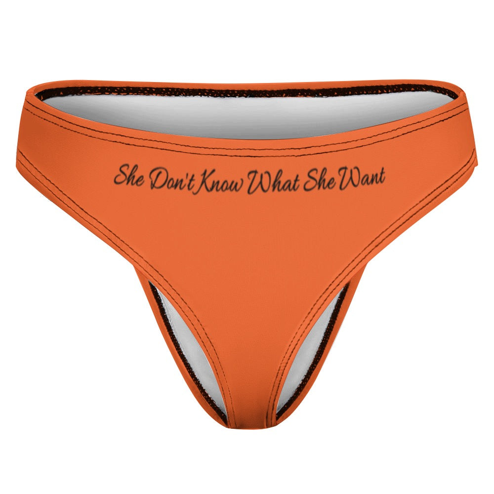 What She Want Thong ORANGE