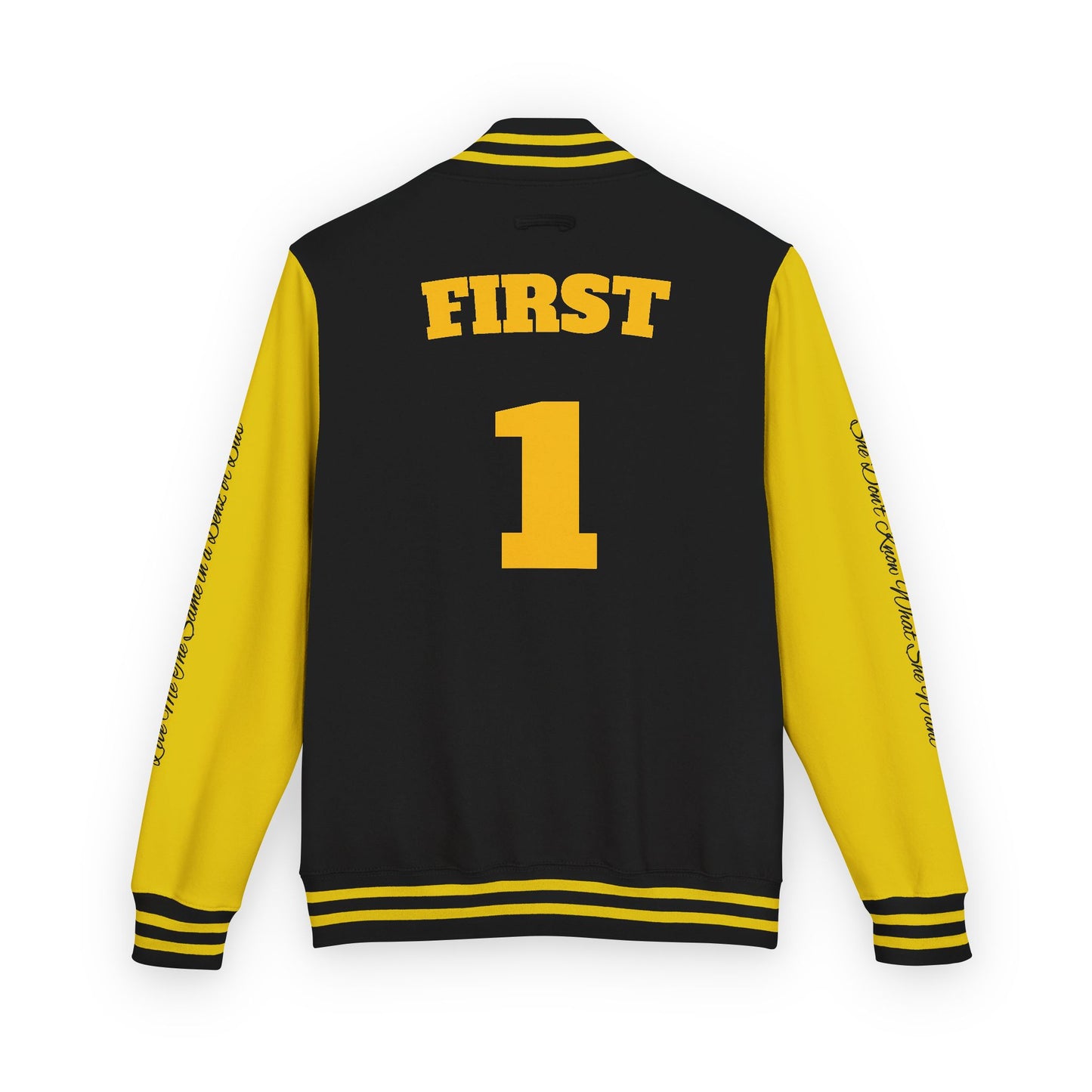 WHAT SHE WANT First1 Varsity Jacket  -Unisex (assorted colors) LIMITED EDITION