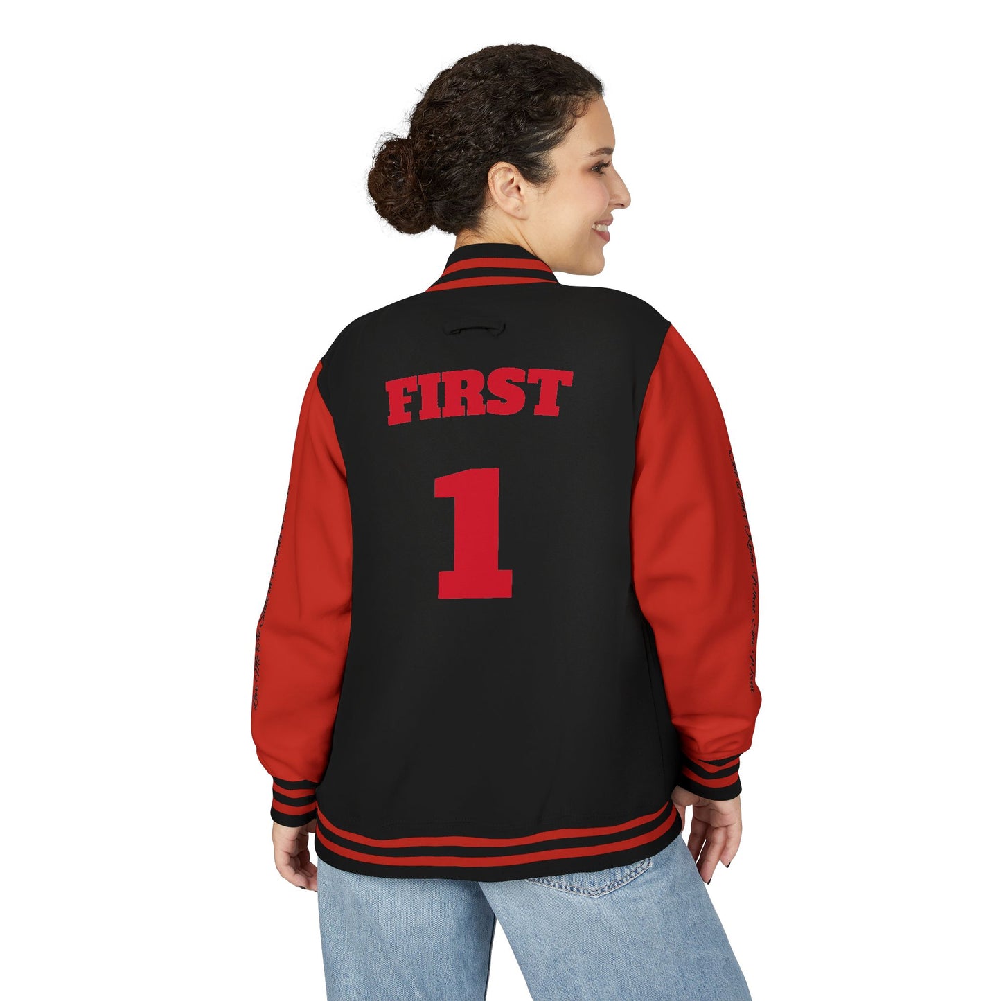 WHAT SHE WANT First1 Varsity Jacket  -Unisex (assorted colors) LIMITED EDITION