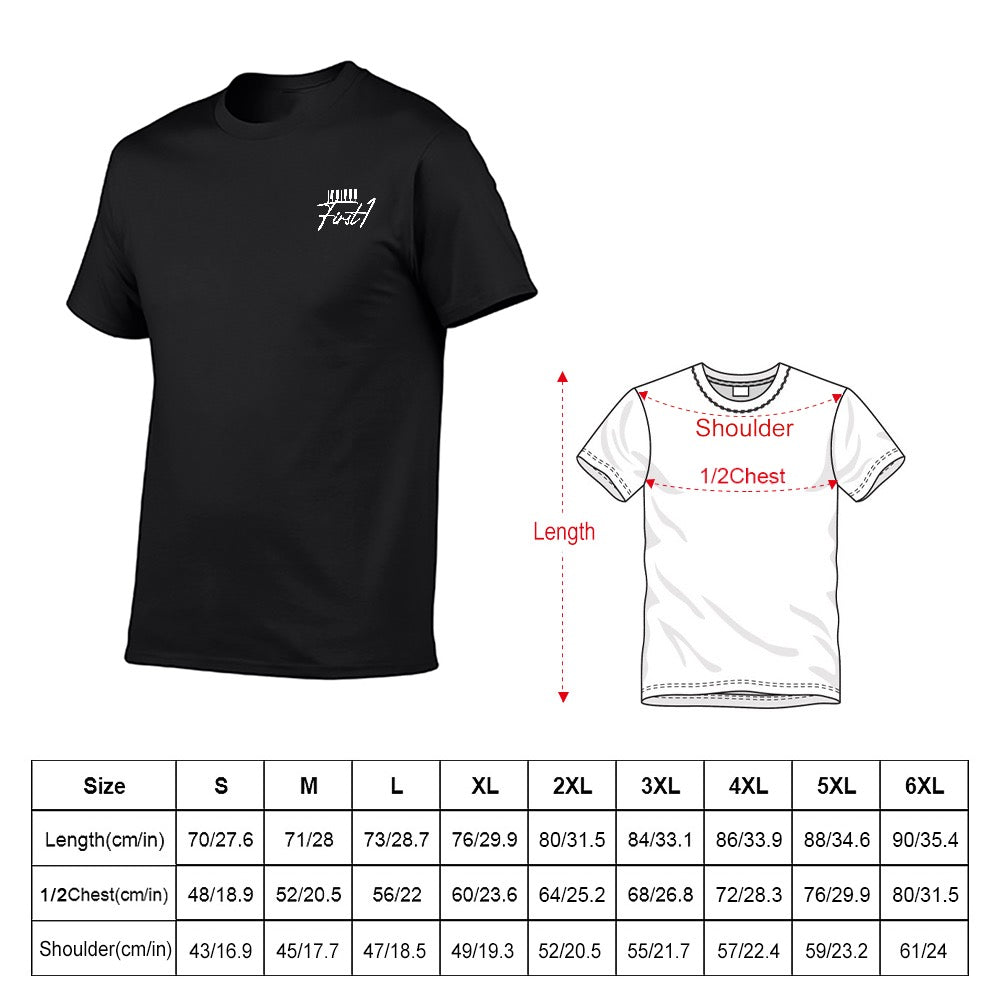 First1 Black T-Shirt