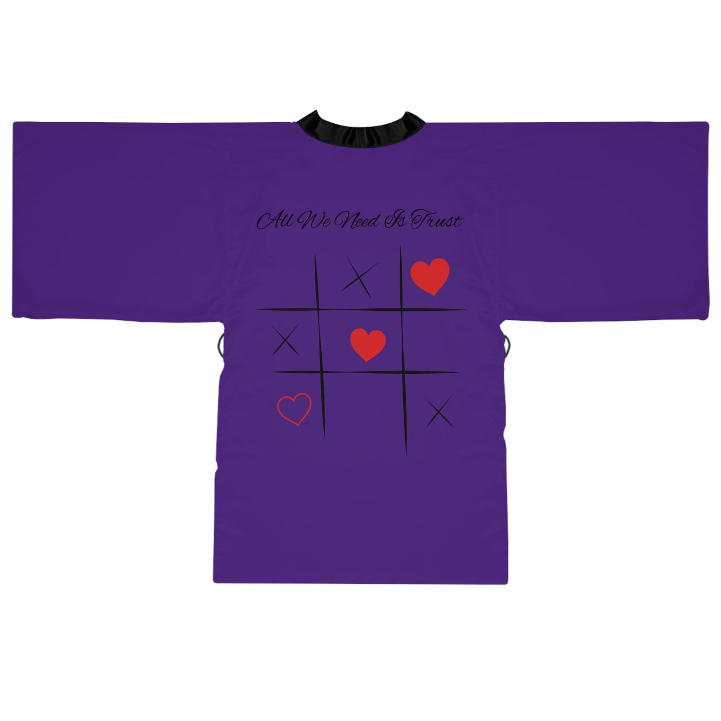 "All We Need Is Trust" Long Sleeve Kimono Robe (FLOWER EDITION)