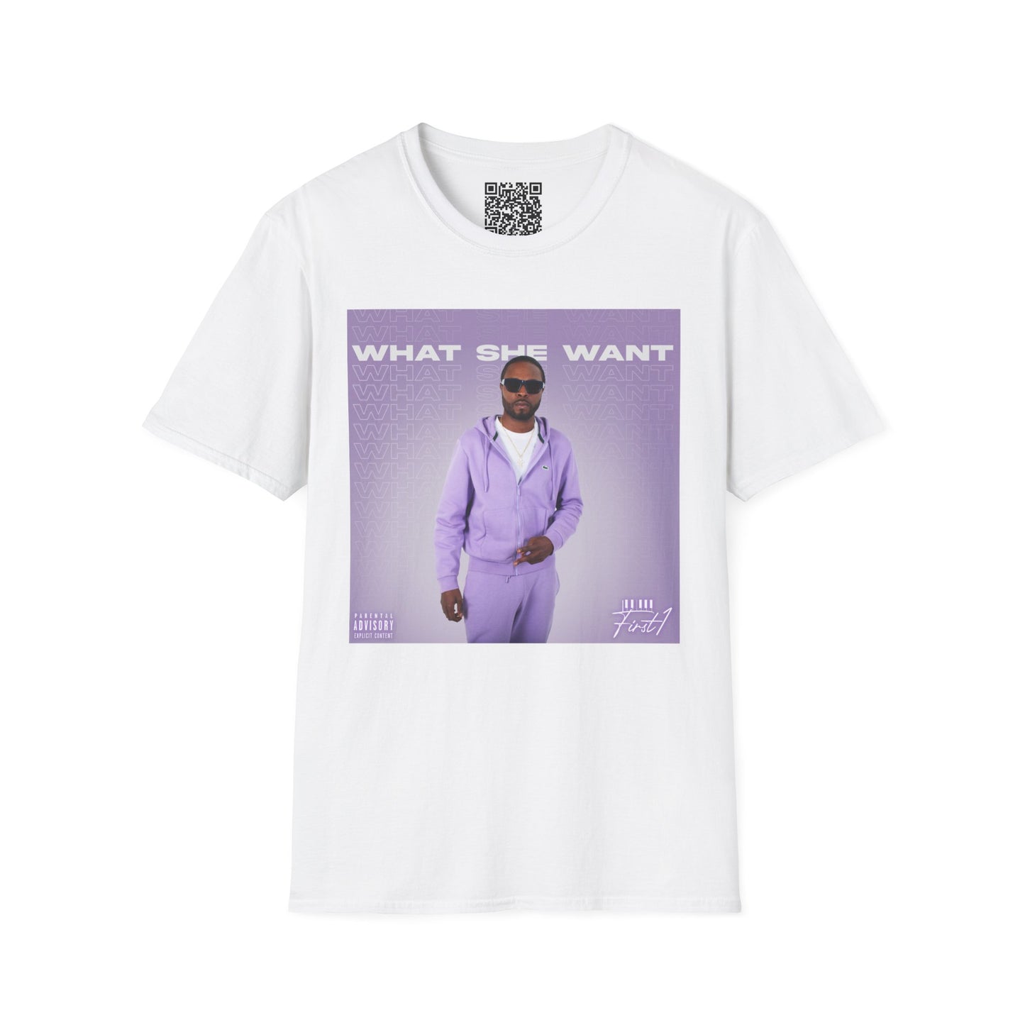 'What She Want' with QR code