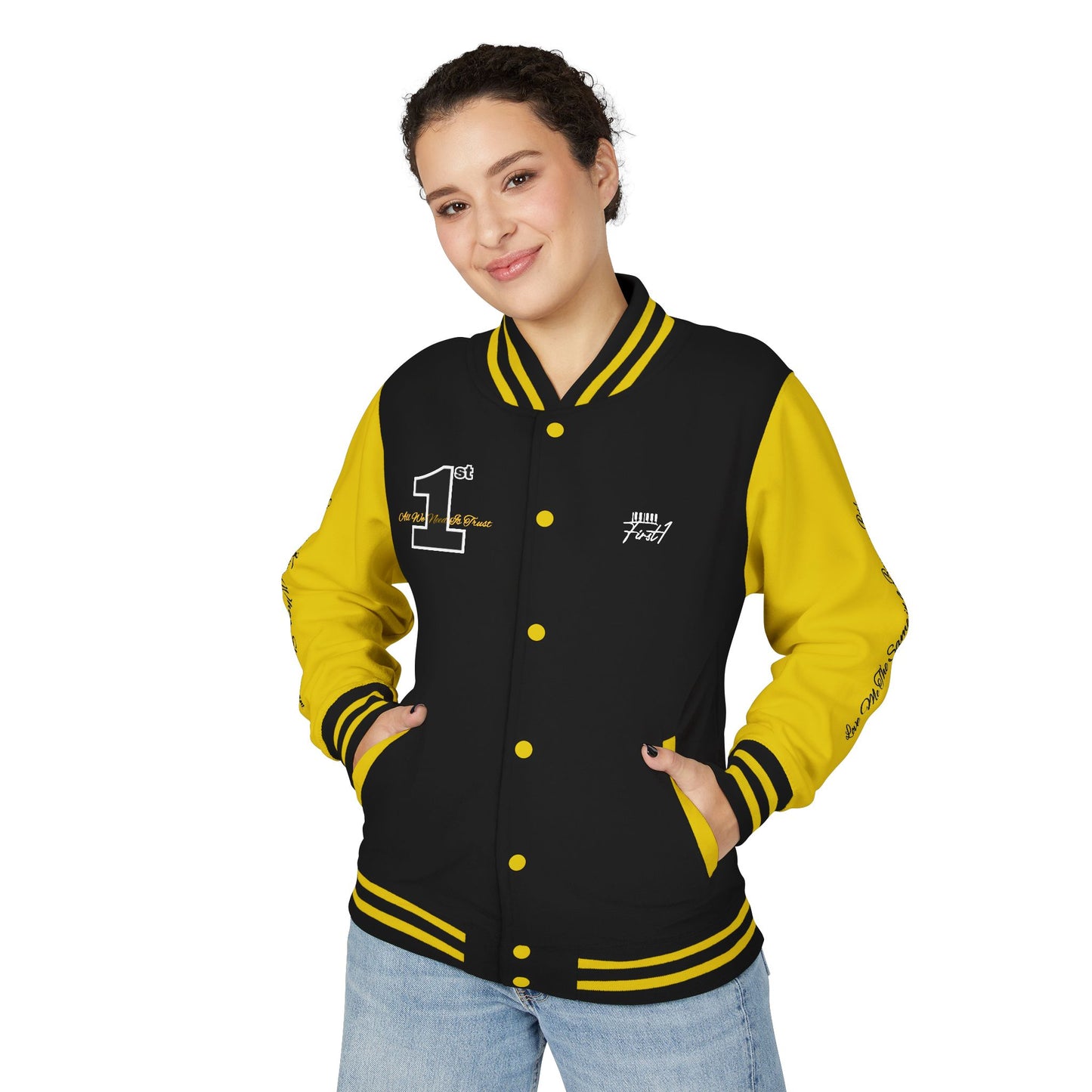 WHAT SHE WANT First1 Varsity Jacket  -Unisex (assorted colors) LIMITED EDITION