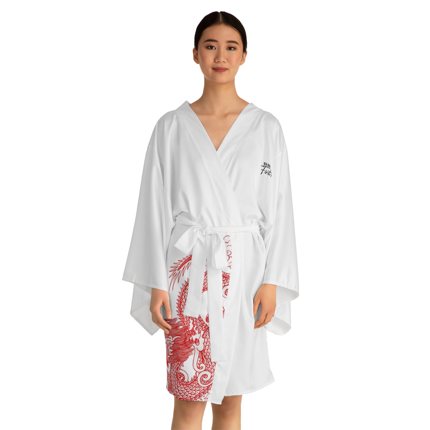 "All We Need Is Trust" Long Sleeve Kimono Robe (RED DRAGON EDITION)