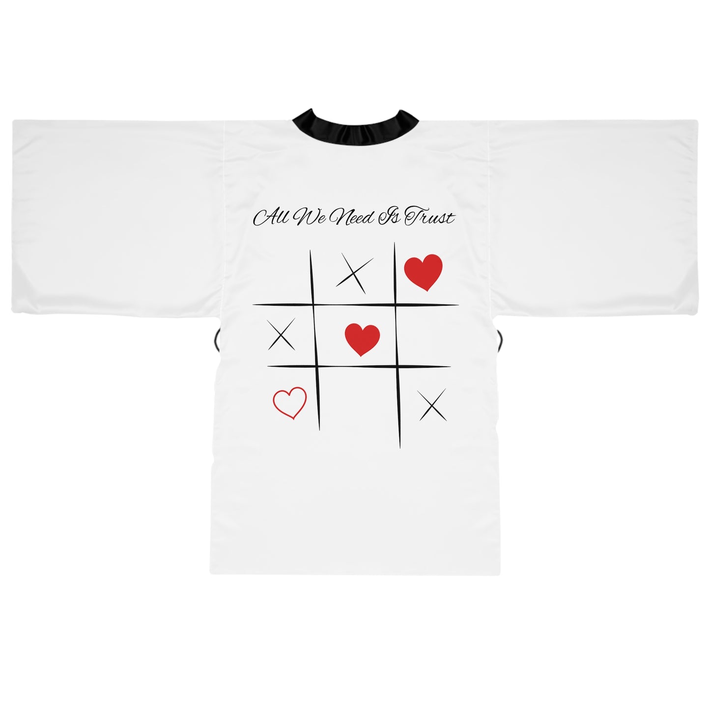 "All We Need Is Trust" Long Sleeve Kimono Robe (RED DRAGON EDITION)