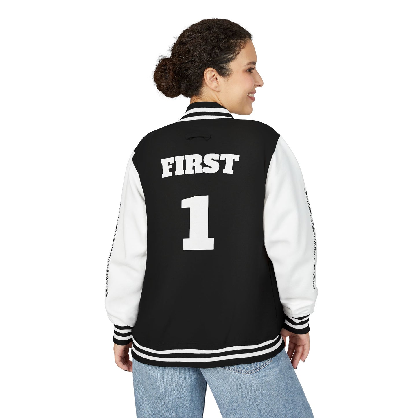 WHAT SHE WANT First1 Varsity Jacket  -Unisex (assorted colors) LIMITED EDITION