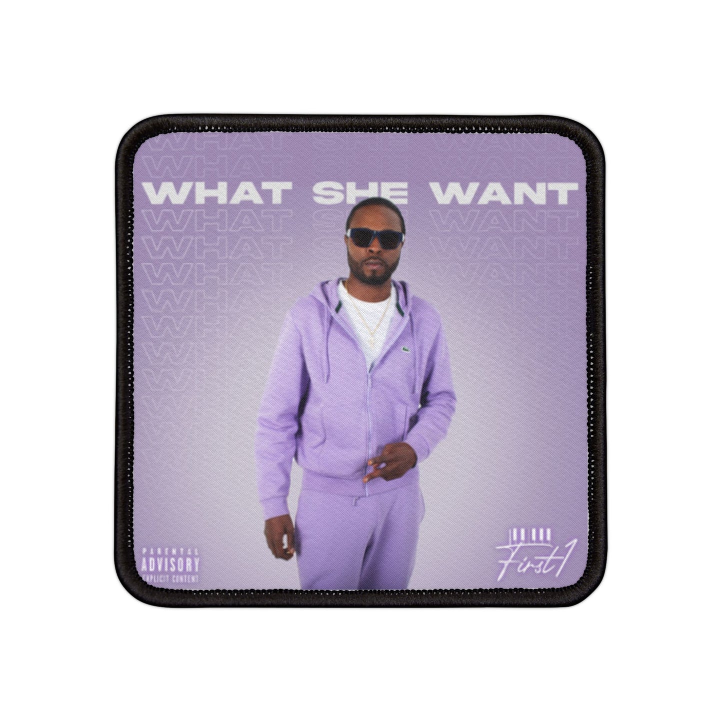 "WHAT SHE WANT" Iron-On Patches