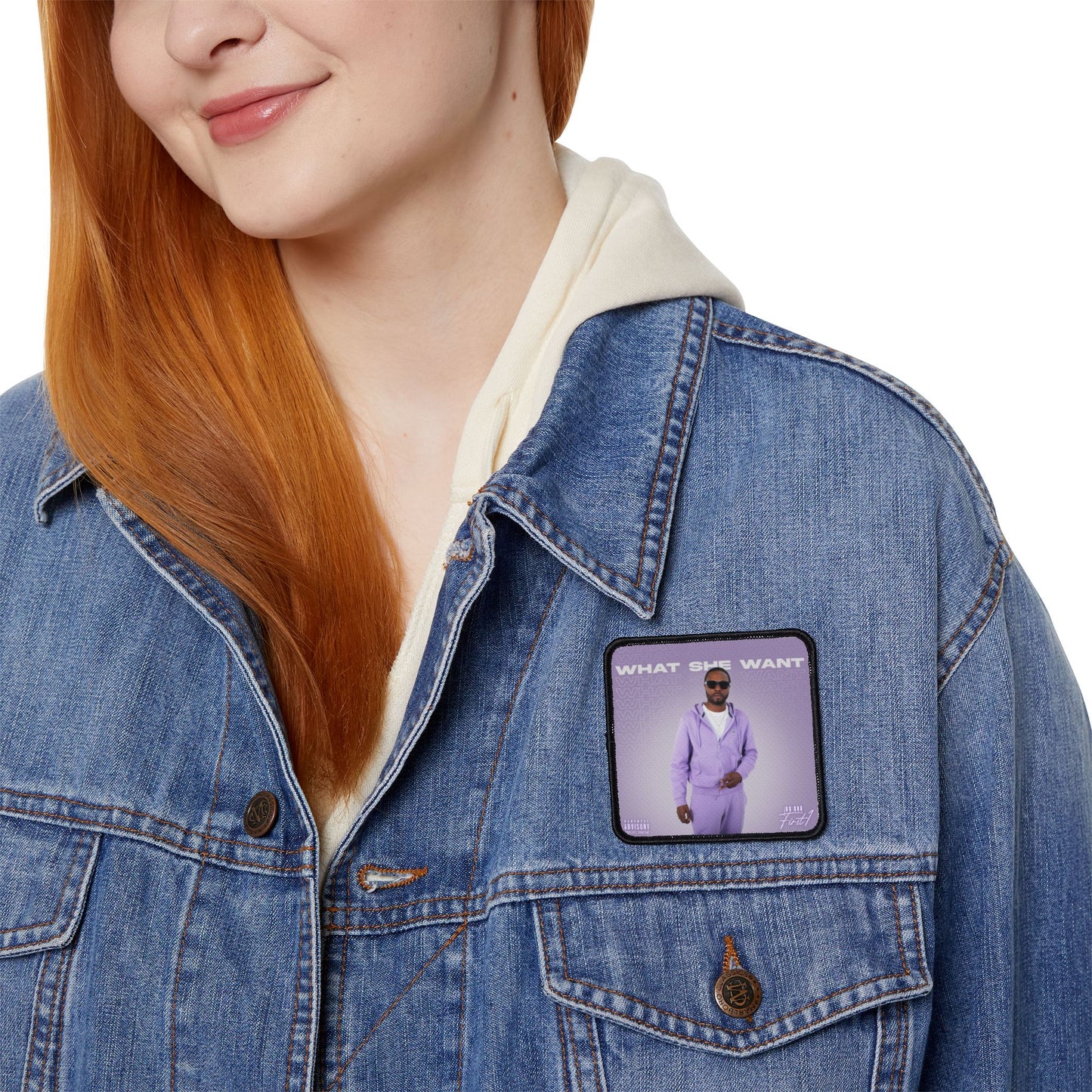 "WHAT SHE WANT" Iron-On Patches