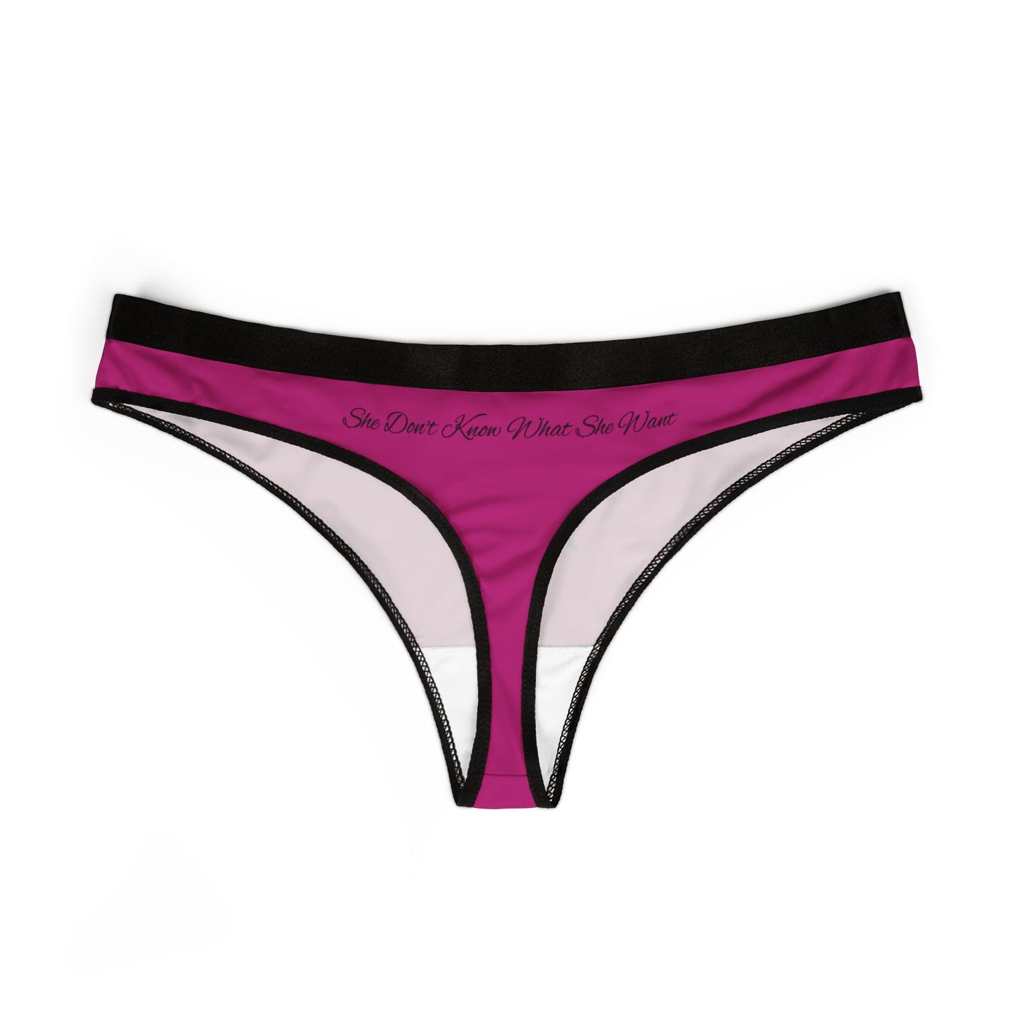 "What She Want" Thong (MAGENTA)