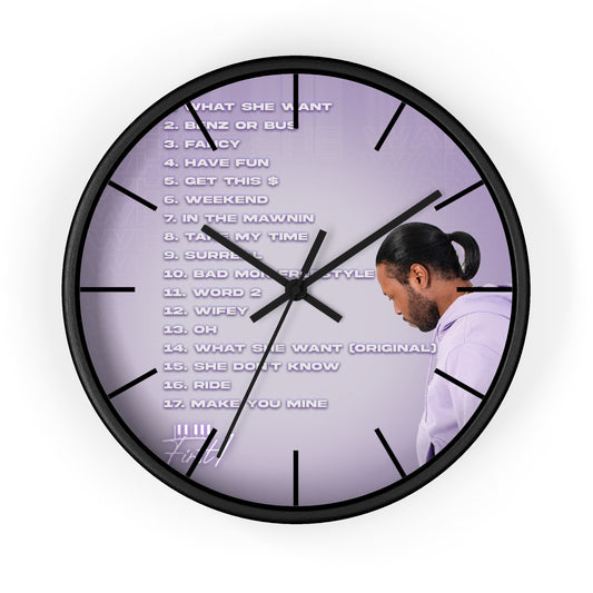 "What She Want" Clock