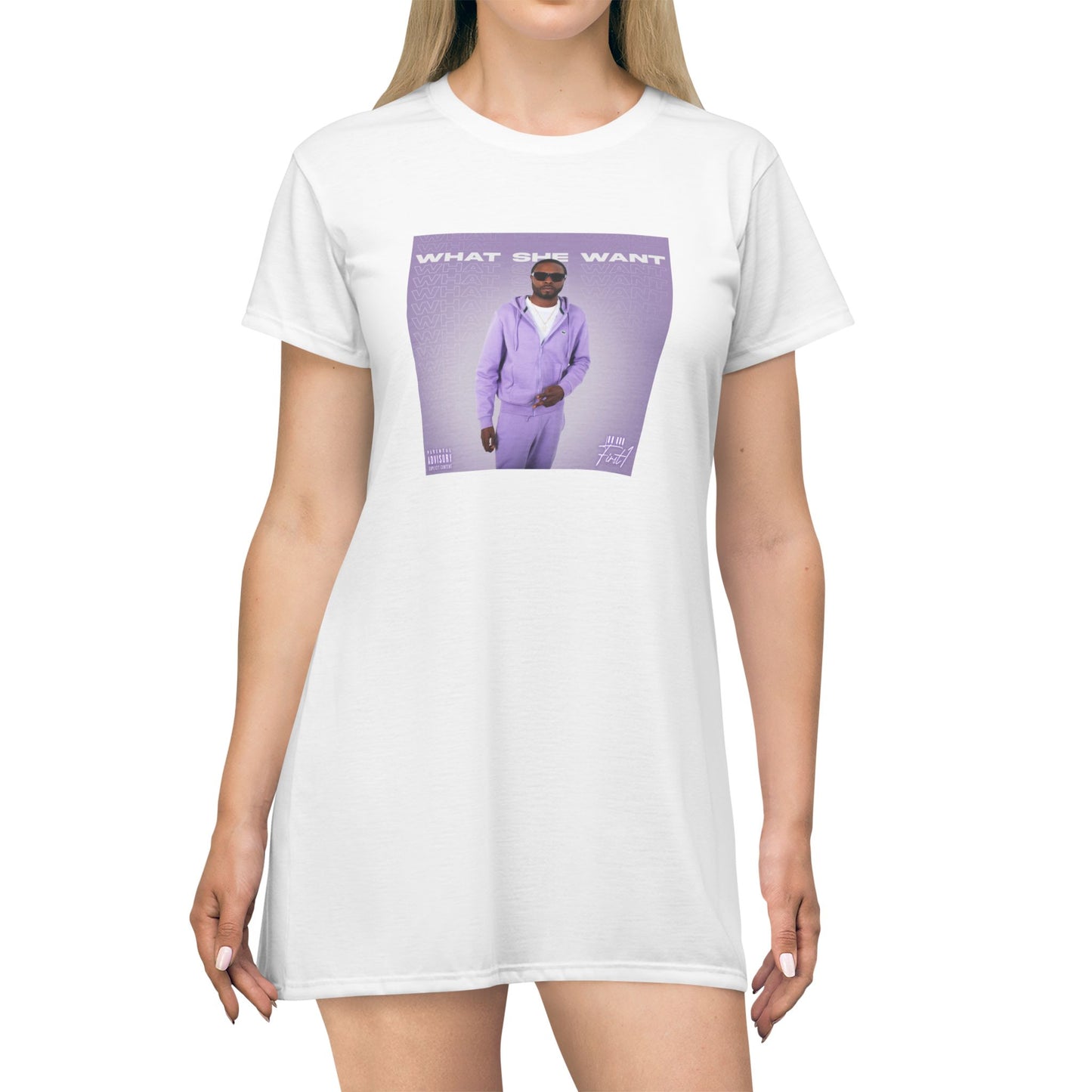 "What She Want" T-Shirt Dress