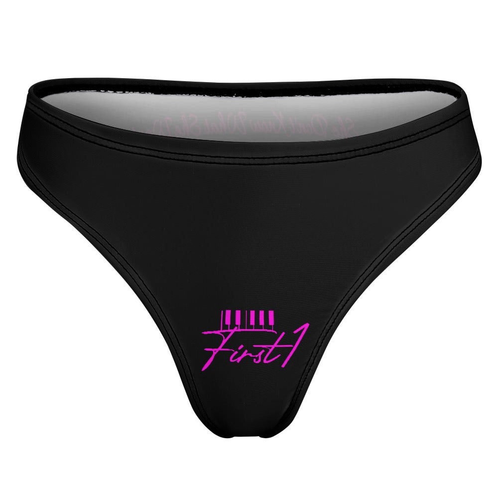What She Want Thong Black