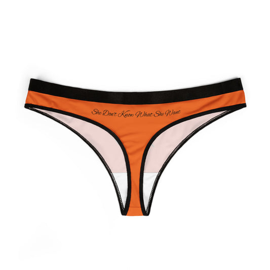 "What She Want" Thong (ORANGE)