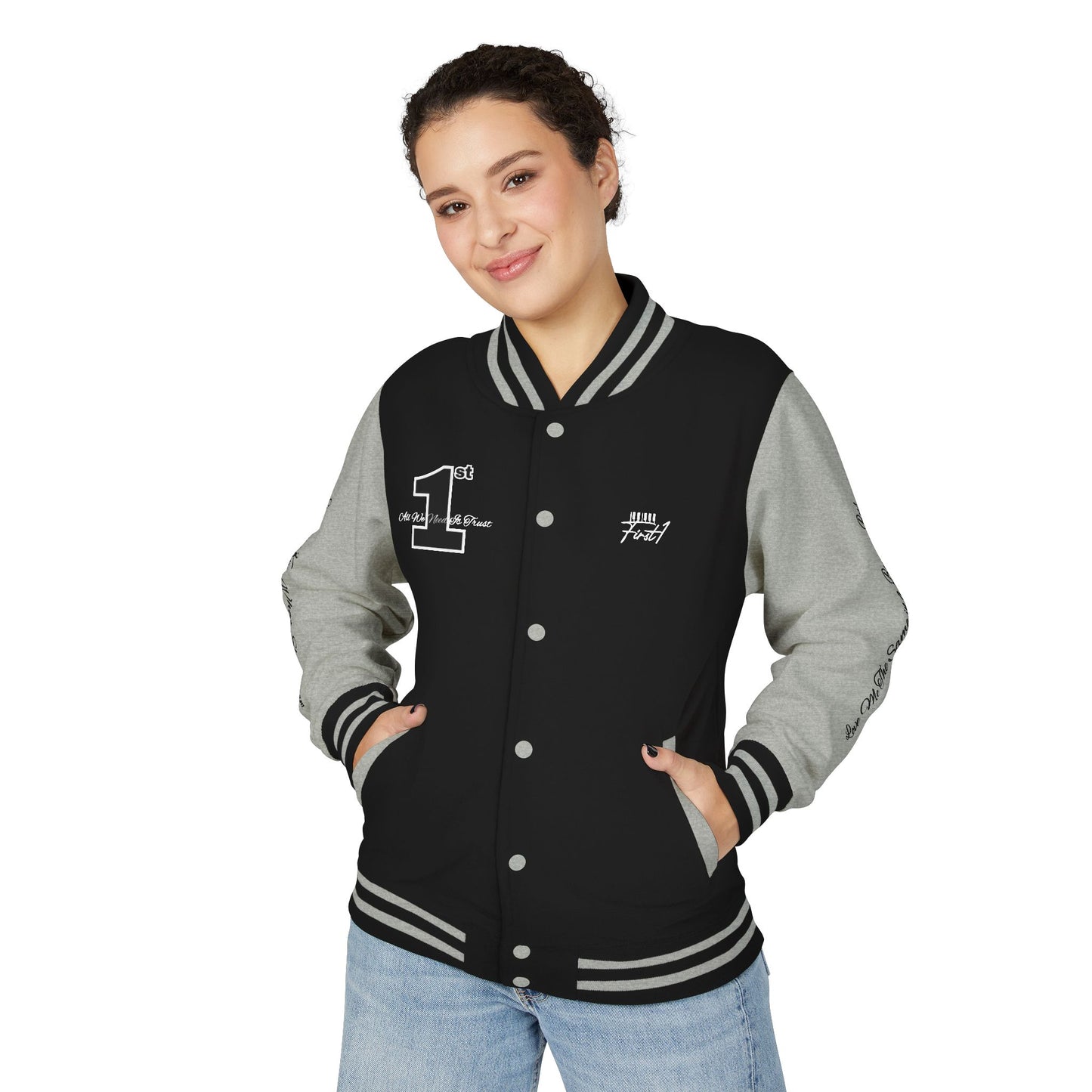 WHAT SHE WANT First1 Varsity Jacket  -Unisex (assorted colors) LIMITED EDITION