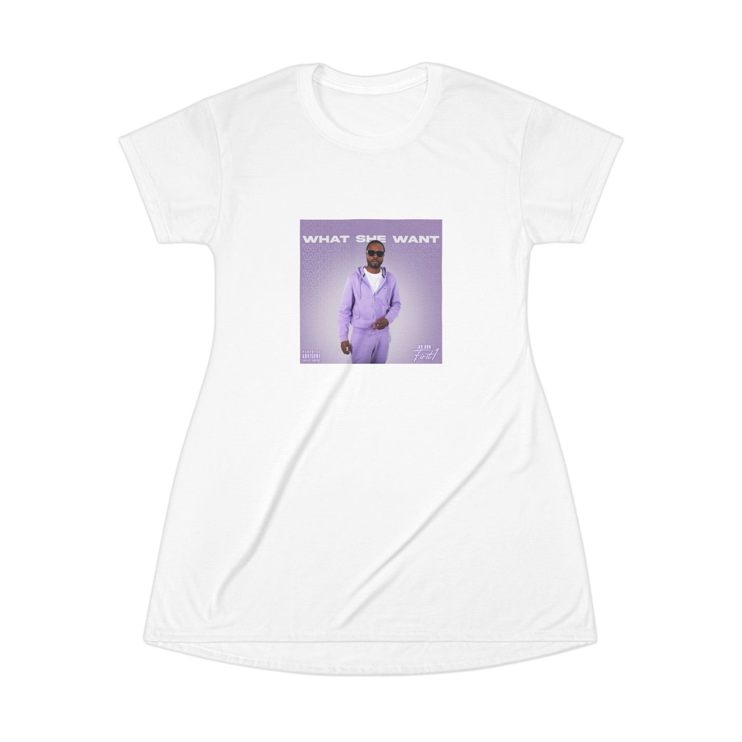 "What She Want" T-Shirt Dress