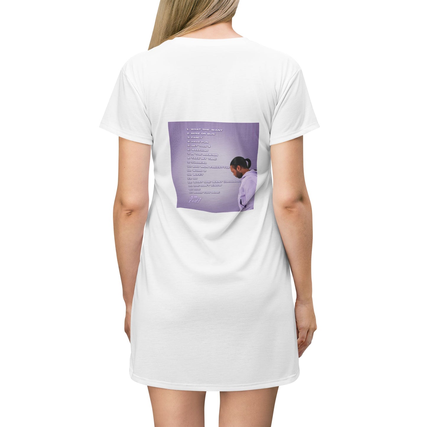 "What She Want" T-Shirt Dress