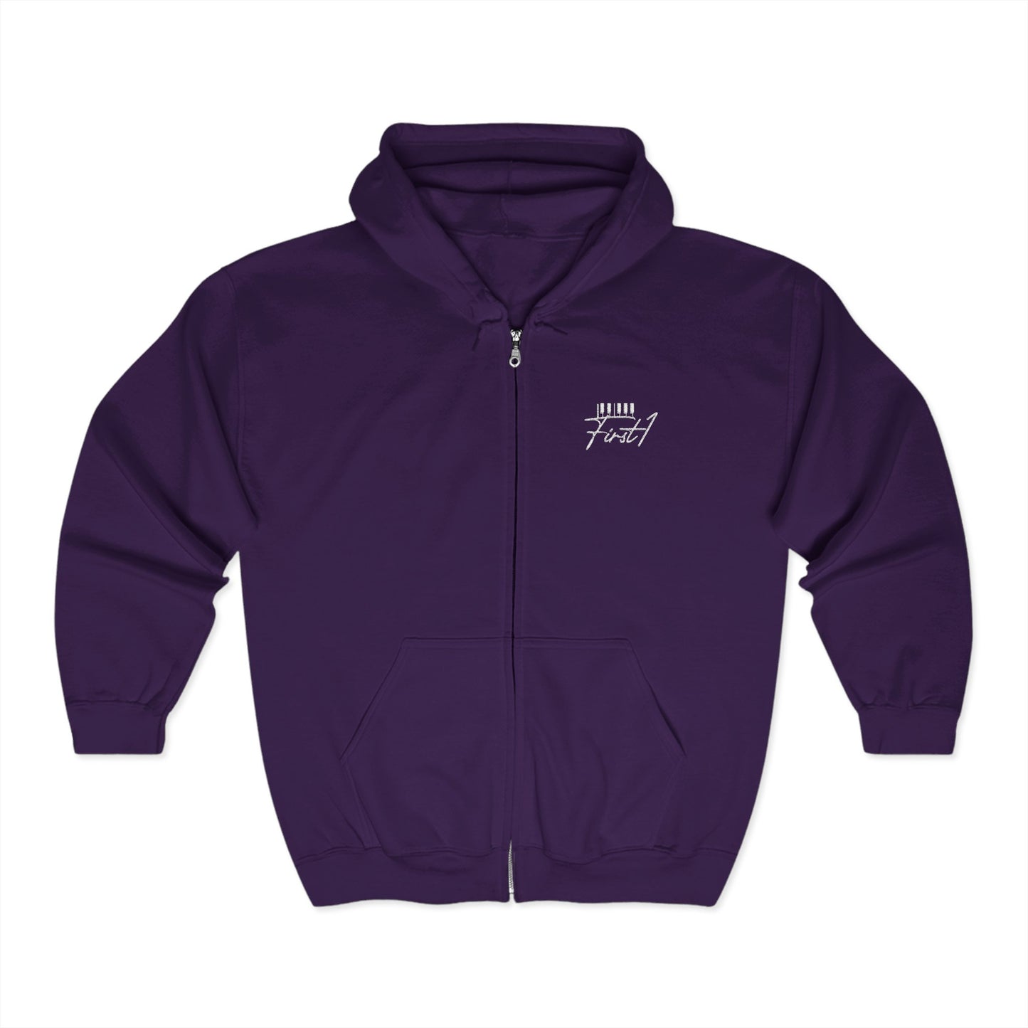 First1 Embroidered Full Zip Hoodie (Assorted Colors)