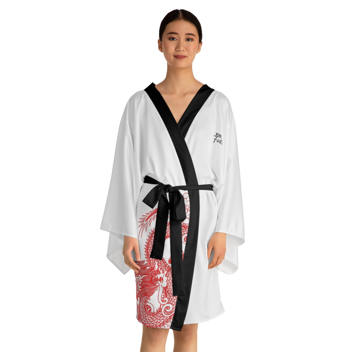 "All We Need Is Trust" Long Sleeve Kimono Robe (RED DRAGON EDITION)