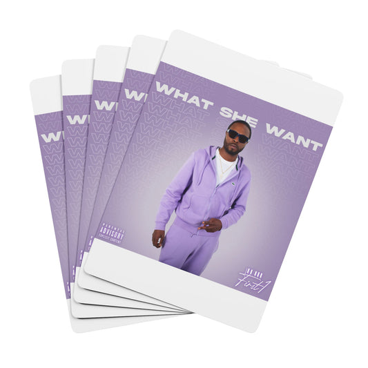 "What She Want" Playing Cards