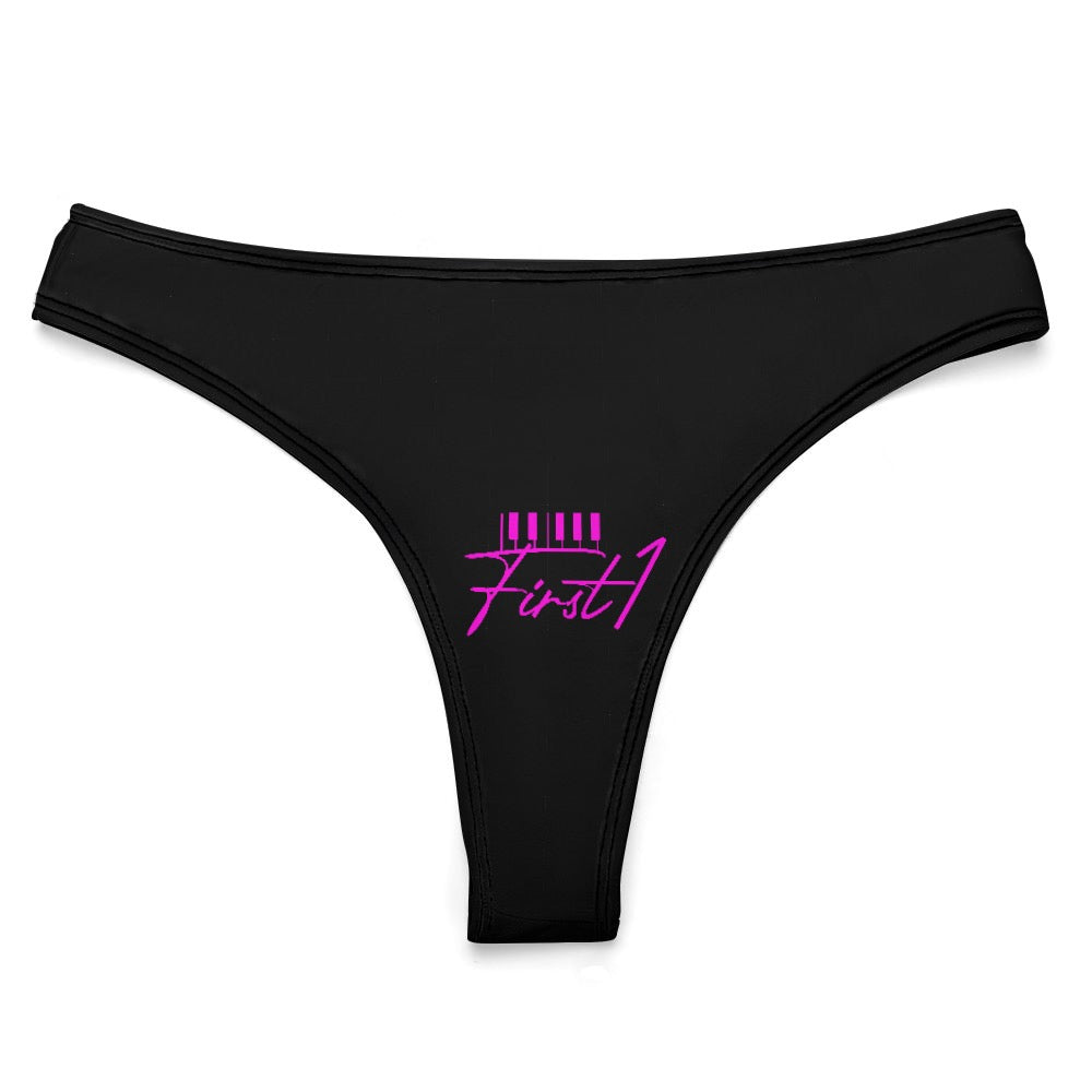 What She Want Thong Black