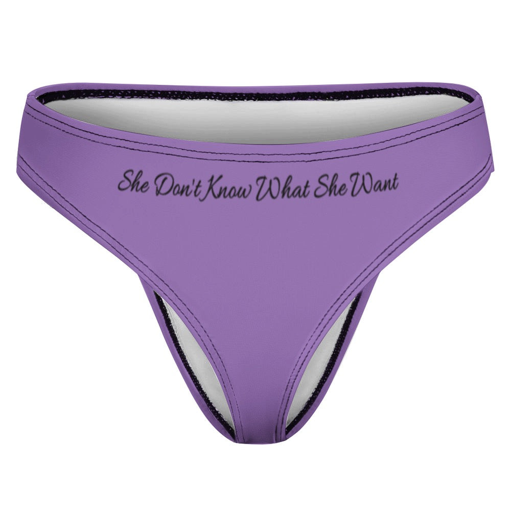 What She Want Thong PURP